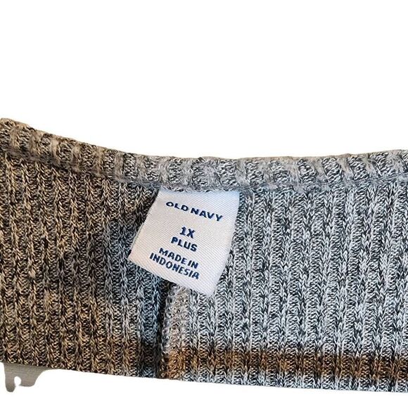 Old Navy NWT Super Soft 1X Gray Wrap Front Midi Skater Dress - Picture 2 of 10